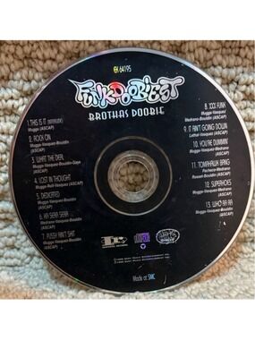 Funkdoobiest Brothas Doobie Music CD Album One Size Black Silver
